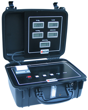 Engine exhaust gas analyzer